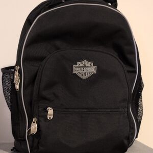 Harley-Davidson Black and Silver Men's Backpack